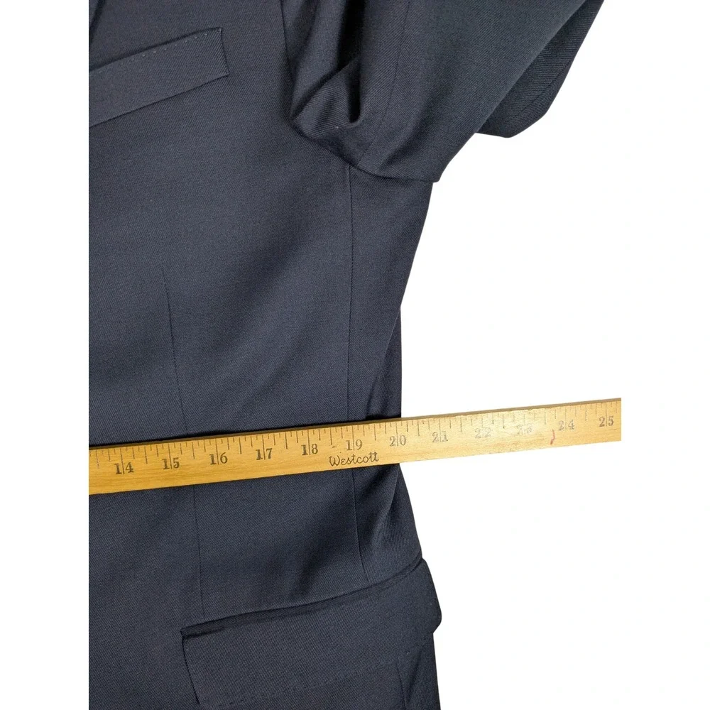 Banana Republic Men's Navy Blue Tailored Fit Wool Blend Suit Blazer Jacket‎ 44L